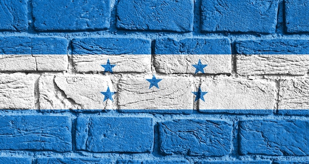 Vlag van Honduras aan de muur