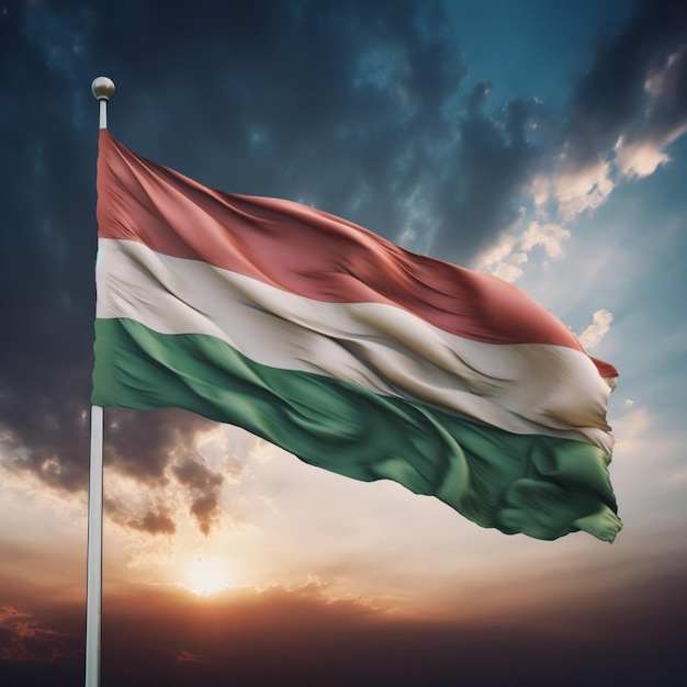 Vlag van Hongarije hoge kwaliteit 4k ultra
