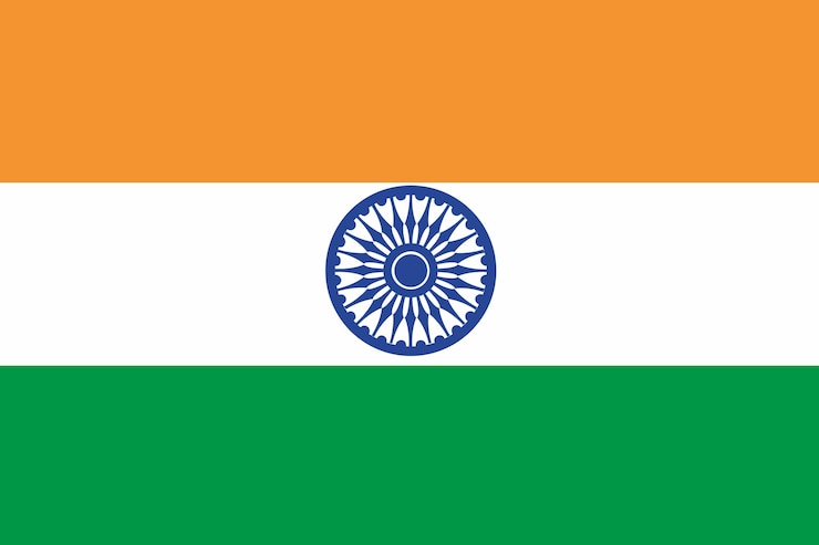 Foto vlag van india nationale indiase vlag indiase nationale vlag indiase nationale vlag op gestructureerde achtergrond republiek van india aziatisch land staatssymbool van india