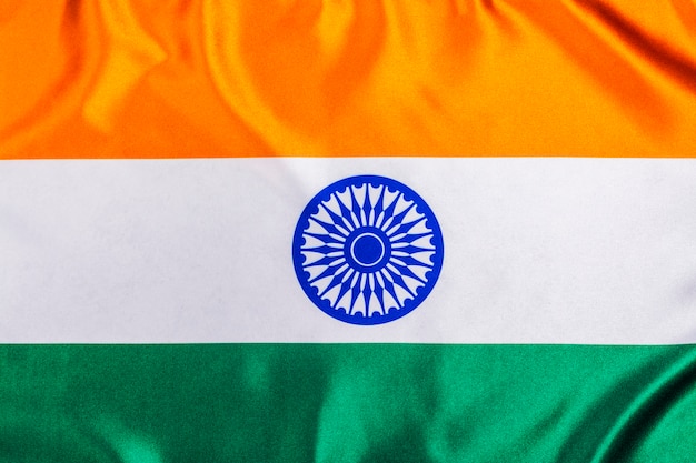 Foto vlag van india republiek