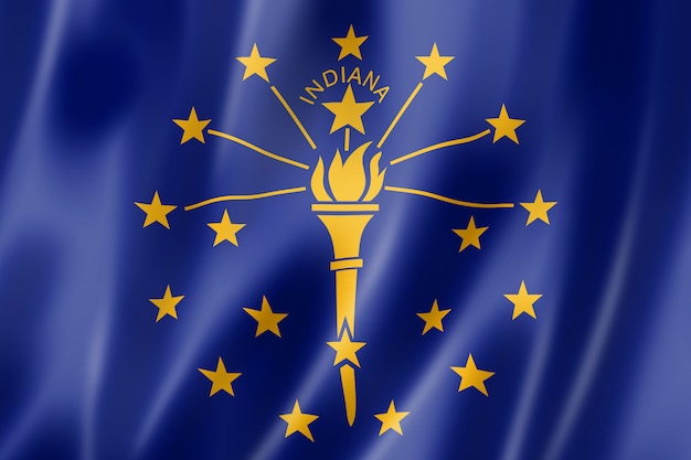 Vlag van Indiana, Verenigde Staten
