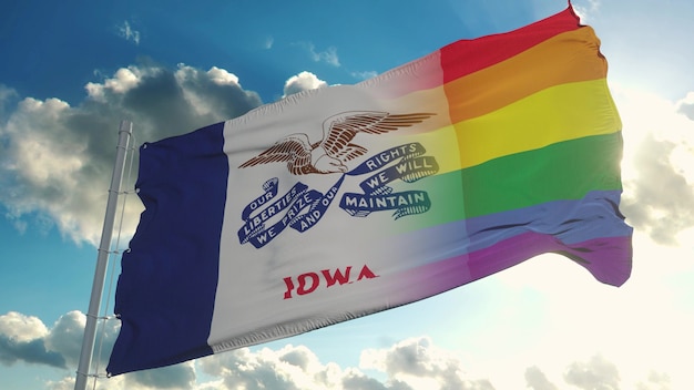 Vlag van Iowa en LGBT