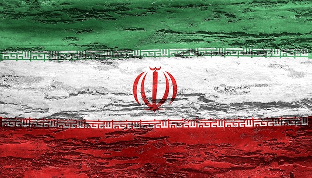 Vlag van Iran realistische zwaaiende stoffen vlag