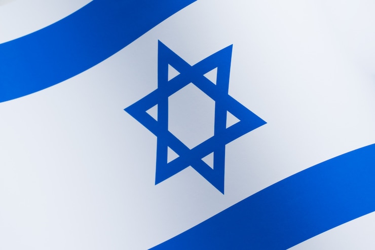 Foto vlag van israël