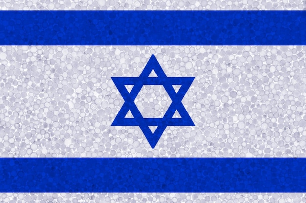 Vlag van Israëlisch piepschuimtextuur