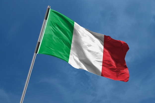 Vlag van Italië zwaaien