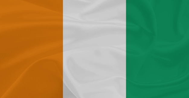 Vlag van Ivoorkust in de lucht