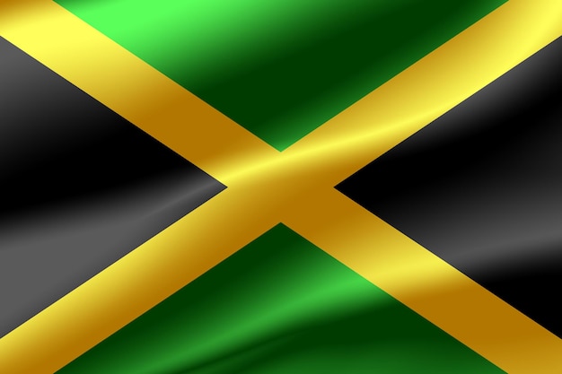 Vlag van Jamaica als achtergrond.