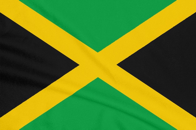 Vlag van Jamaica op geweven stof, patriottisch symbool