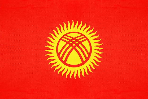 Vlag van Kirgizië nationale stof