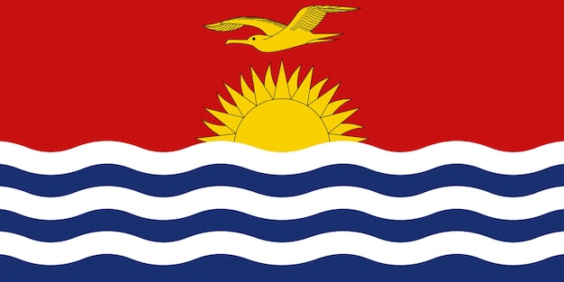 Foto vlag van kiribati vlag natie