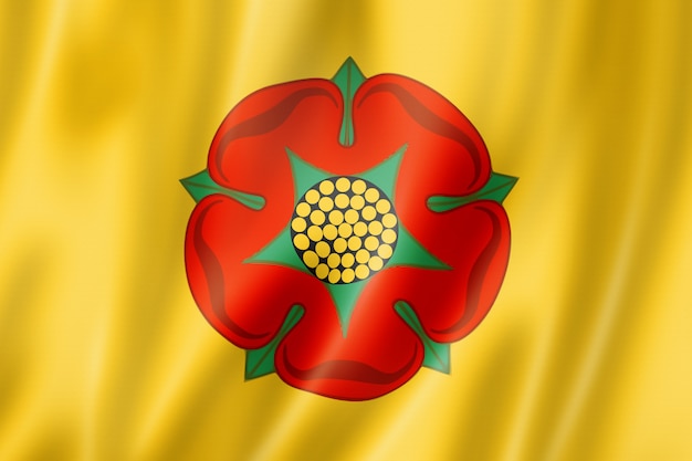 Vlag van lancashire county, verenigd koninkrijk