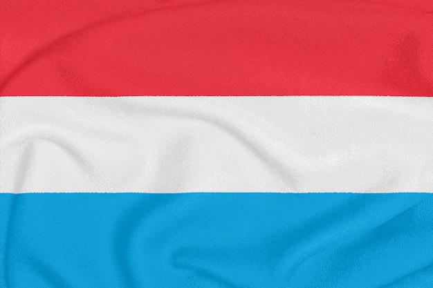 Vlag van Luxemburg op geweven stof.