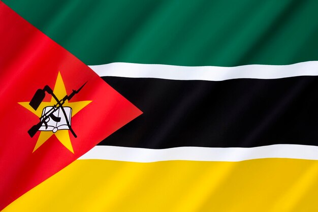 Foto vlag van mozambique