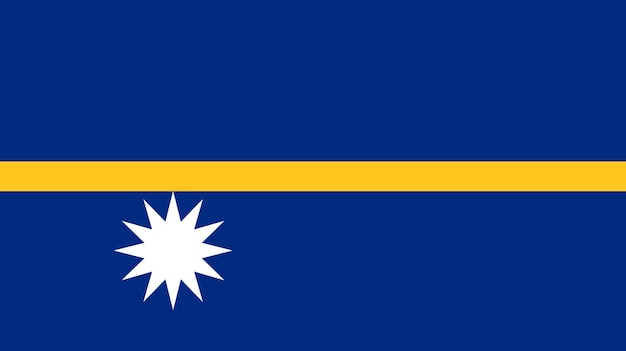 Foto vlag van nauru vlag op stofoppervlak fabriek textuur nationaal symbool