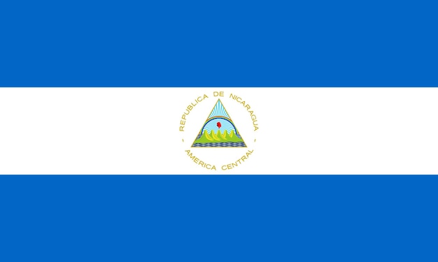 vlag van Nicaragua vlag van de natie