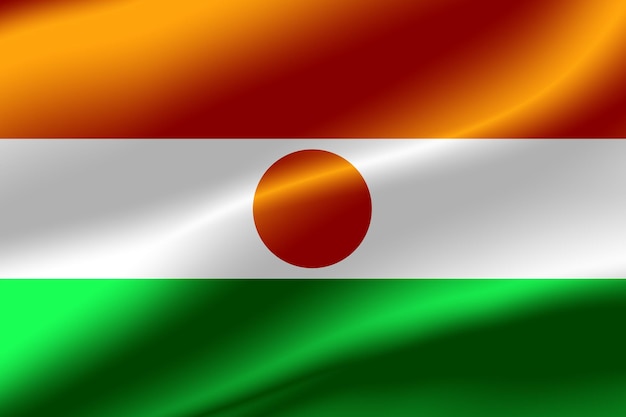 Vlag van Niger als achtergrond