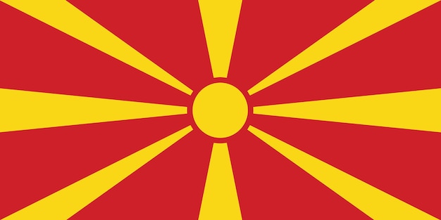 Vlag van Noord-Macedonië Staatssymbool van Noord-Makedonië Nationaal symbool