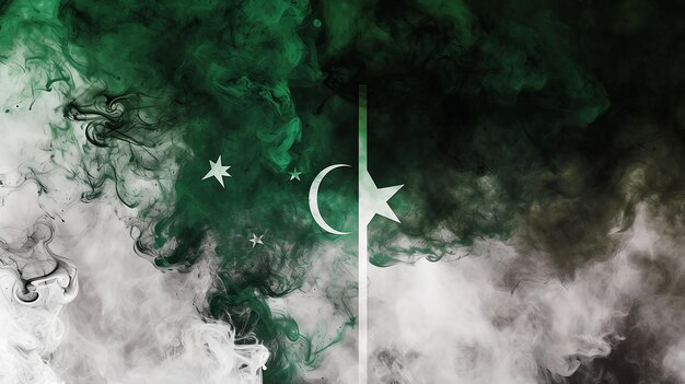 Foto vlag van pakistan