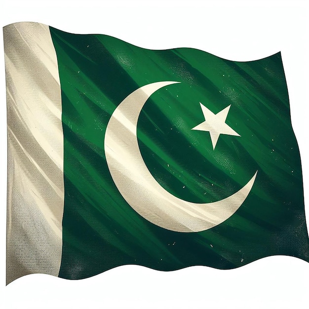 Foto vlag van pakistan