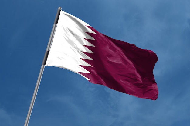 Foto vlag van qatar