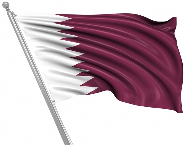 Foto vlag van qatar