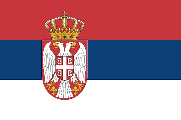 vlag van serbië vlag natie