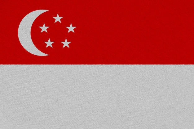 Vlag van Singapore stof