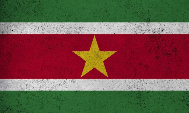 Vlag van Suriname grunge textuur