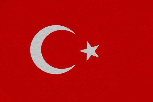 Vlag van Turkije stof