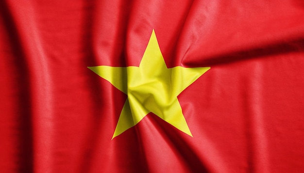 Vlag van Vietnam met textuur