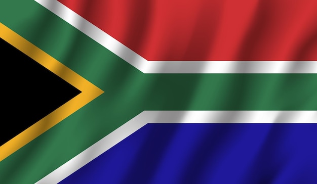 Vlag van Zuid-Afrika foto 3D