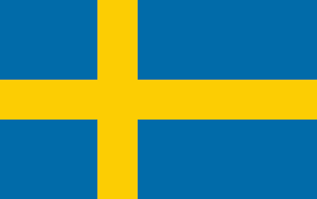 Foto vlag van zweden