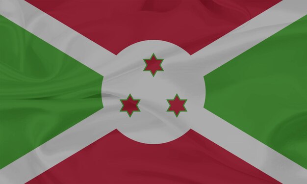 Vlag wind zwaaien dicht bij Burundi