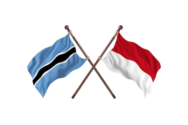 Vlaggen van twee landen versus