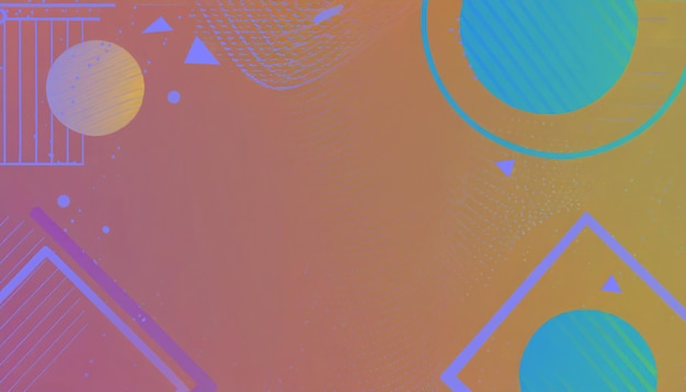 Vlakke geometrische abstracte vormen achtergrond