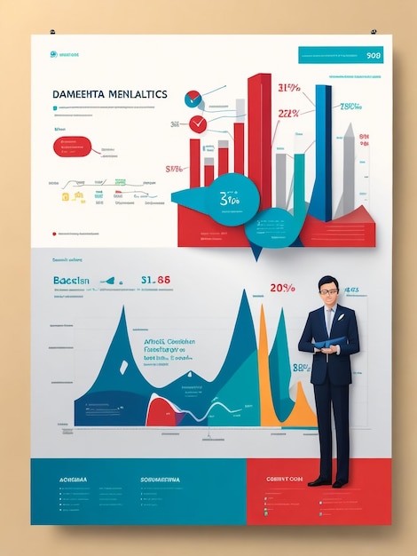 Vlakke minimalistische infografische elementen Vectorontwerp