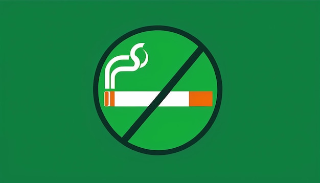 Vlakke vectorillustratie van het No Smoking-bord