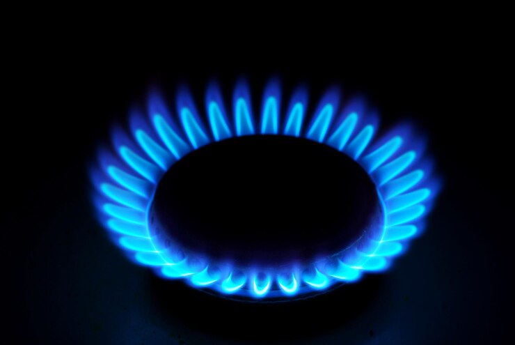 Foto vlammen van gas