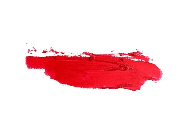 Vlekke lippenstift op witte achtergrond