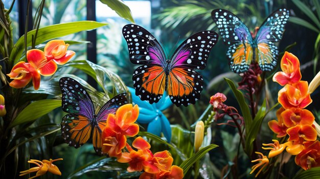 Foto vliegende vlinder hd 8k behang stock fotografisch beeld