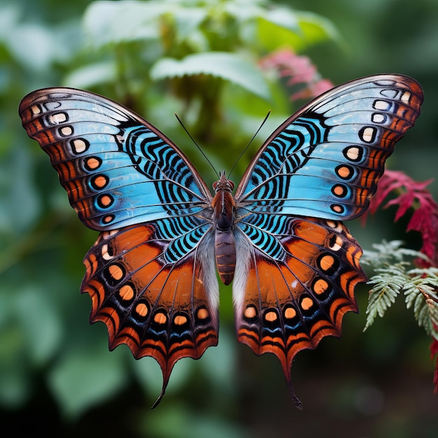 Foto vlinder met een mooi patroon op de vleugel