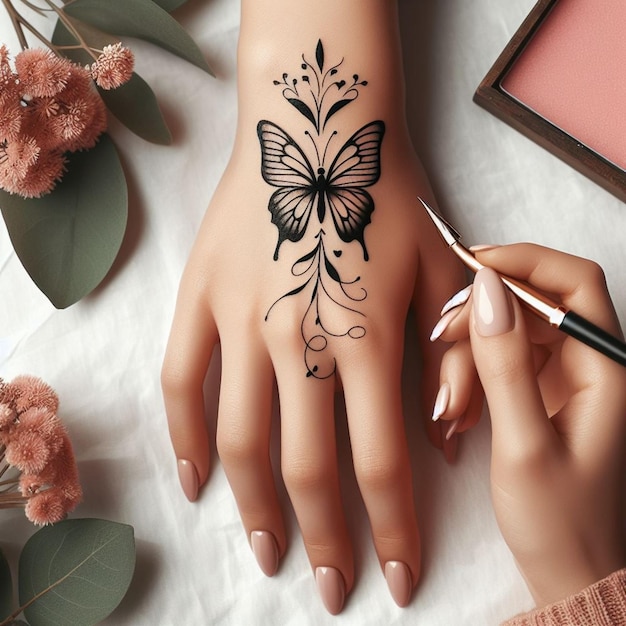 vlinder tatoeage ontwerp