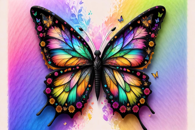 Vlinderontwerp met meerdere kleuren