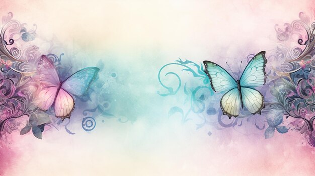 vlinders met draaiende vleugels en draaiende achtergrond generatieve ai