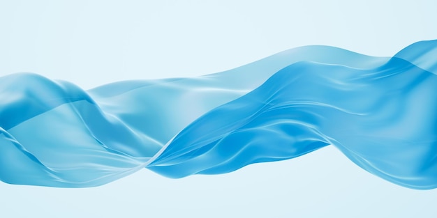 Vloeende doek achtergrond 3D-weergave