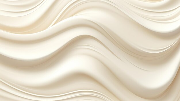 Vloeibare crème achtergrond beige en wit d rendering
