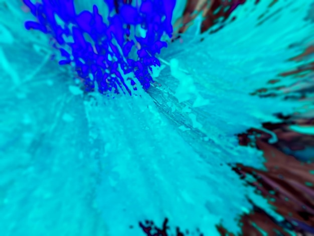 Vloeibare kleur Fusion blauw tosca kleurrijke abstracte achtergrond