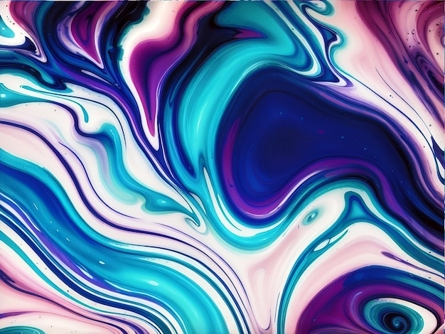 Vloeibare marmering verf textuur achtergrond vloeistof schilderij abstracte textuur intensieve kleurenmix