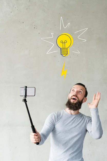Vlog idea creative content blogger live streaming